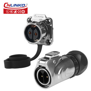 Fabricante de conectores Cnlinko IP68 M20 LP20 2 pines tipo tornillo hembra macho enchufe impermeable Cable conectores de aviación - Product Image 1