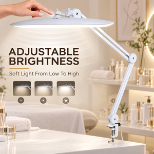 Lámpara LED UV de belleza con diseño de cabeza de tiburón, plegable y ajustable, para uñas, pestañas, tatuajes, estudio, protección ocular, salón - Product Image 1