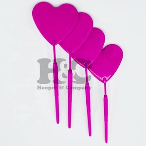 Nouveaux arrivages Miroir en forme de cœur Miroir solide en acier inoxydable avec revêtement rose choquant Miroir à sourcils durable Outils à cils - Product Image 1