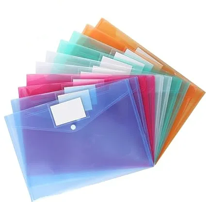 Perlengkapan kantor dan sekolah memperluas ukuran huruf, Organizer File akordion dengan label dan folder portabel untuk penyimpanan dokumen