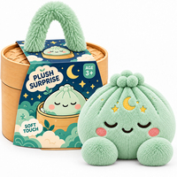 Jouets en peluche promotionnels personnalisés, adorables mascottes alimentaires, poupées anti-stress souples avec boîte cadeau vapeur pour cadeaux promotionnels en gros