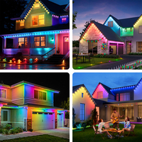 Lumières de Noël LED RVB imperméables, décoration de fête de mariage, pixels WS2811/UCS2903, lumières ponctuelles d'extérieur, lumières de vacances
