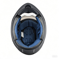 Casque de moto modulaire intégral ABS avec décalcomanie bleue - Certifié DOT et 3C - Unisexe - Vente directe usine