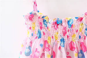 Vestido de Verano con Flecos y Diseño de Dibujos Animados Inflables para Niñas, Ropa Infantil de Boutique al por Mayor - Product Image 6