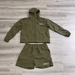 Ensemble de survêtement polaire DCY avec coupe-vent sport, survêtement de sport à cordon de serrage, coupe-vent de créateur OEM - Product Image 3
