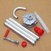 Pompa Oli Engkol Tangan dari Paduan Aluminium, Pompa Transfer Bahan Bakar Manual Portabel, Pompa Hisap OEM, Instalasi Vertikal Self-suction untuk
