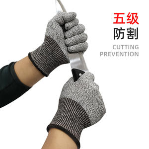 Gants résistants aux coupures en fibre de verre, niveau 5, non enduits, respirants, antidérapants, pour la découpe du verre, la cuisine, le travail du bois - Product Image 3