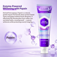 Dentifrice à l'enzyme de papaïne KeLeek, pâte blanchissante naturelle pour les dents, élimine les taches de café et de thé, soin buccal pour les dents sensibles, 105g