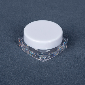 Bán buôn giá rẻ vuông <span class=keywords><strong>3</strong></span> <span class=keywords><strong>ml</strong></span> PS nhựa rỗng mỹ phẩm container với nắp tròn tái sử dụng kem <span class=keywords><strong>Jar</strong></span> du lịch chia phần lọ - Product Image 6