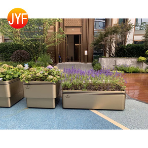 EL427 Luxury Stainless Steel <b>Flower</b> Pot for Hotel Mall Landscape Interior and Exterior Jardinera De Metal EL427 Stainless Steel - Product Image 4