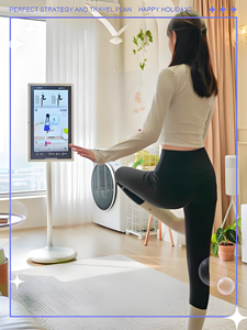 Boe 21.5 24 27 32 inch 1080P HD Android cảm ứng tương tác <span class=keywords><strong>LCD</strong></span> hiển thị với pin đứng không dây thông minh di động TV - Product Image 2