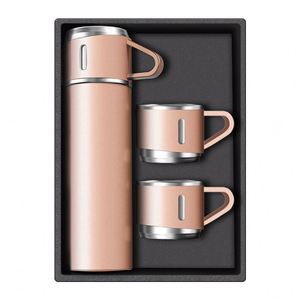 Custom Logo Silk Screen Printed Business Gift Set Sport Insulated Hot Cold <b>Tea</b> Coffee 316 Stainless Steel <b>Thermos</b> Water Bottle - Product Image 2