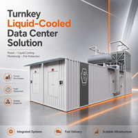 Centre de données conteneurisé à refroidissement liquide avec boîtier extérieur IP55 pour installations IA et HPC à distance