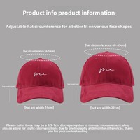 Casquette de baseball en PVC à 6 panneaux, broderie de type coréen, petite visière élargie, unisexe, couvrant les joues, pour têtes profondes, protection solaire