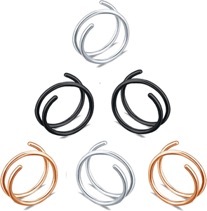 Đôi Mũi Vòng Mới Hợp Thời Trang Thiết Kế Vách ngăn Xỏ Thép Không Gỉ Hoop Mũi Xỏ Xỏ Bán Thời Trang Mũi Vòng Cho Phụ Nữ - Product Image 5