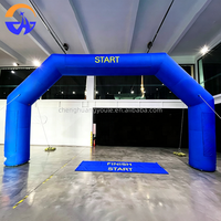 Arche gonflable de départ/arrivée pour marathon, arche d'entrée pour courses en plein air, événements sportifs, publicité, résistante aux intempéries, avec ventilateur intégré