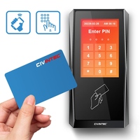 Lector de Control de Acceso RFID Inteligente CT5 OSDP Wiegand con Pantalla Táctil, Código PIN, NFC, BLE y Aplicación Móvil para Gestión de Acceso a Puertas
