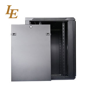 Armoire réseau murale 6RU 9RU de 19 pouces à emballage plat SKD, largeur 600 mm, porte frontale en verre trempé avec bordure perforée - Product Image 4