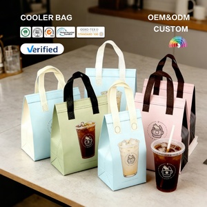 Sac isotherme en non-tissé imperméable avec logo personnalisé Huahao, couleurs personnalisées, sac isotherme en aluminium pour la livraison de nourriture à emporter - Product Image 1
