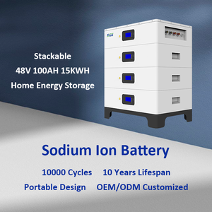 Batterie de stockage d'énergie empilable au sodium-ion 15 kWh 48 V écologique CAN pour usage domestique et appartement, performance large plage de températures - Product Image 5