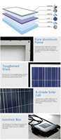 Panneau solaire double vitrage 80W en gros, efficacité 14,39%, garantie 25 ans, CE TUV pour