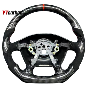 Volante de Fibra de Carbono Real Personalizado Estilo Racing YTcarbon para Seville SLS STS 98-04, Accesorios Interiores para Auto - Product Image 3