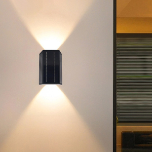 Nouveauté Double tête haut et bas applique murale cour villa porte jardin extérieur lumière 20W extérieur LED applique murale solaire - Product Image 5