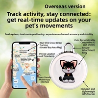 Traceur GPS Bluetooth double positionnement pour animaux de compagnie, collier anti-perte, suivi en temps réel, autonomie ultra-longue pour chats et chiens, compatible Apple