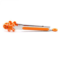 Bâtonnets de service pour salade, de service en acier inoxydable, robustes, pour bbq et cuisine, avec pointes en silicone, 1 pièce