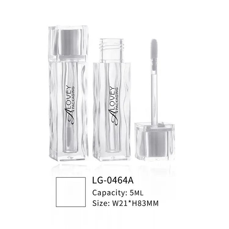Advanced ABS plastic with customizable color and appearance transparent lip gloss tube with customizable brush head