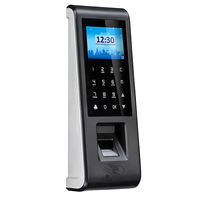 Terminal de Control de Acceso a Puertas TF70 con Software en la Nube, Desbloqueo por Aplicación de Teléfono Inteligente, Teclado Táctil, Huella Dactilar Biométrica y RFID