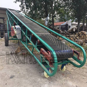 Inclinazione <span class=keywords><strong>mobile</strong></span> di gomma nastro trasportatore per la sabbia, pietre, carboni - Product Image 2