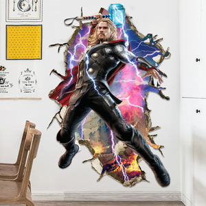 Autocollants muraux <span class=keywords><strong>3D</strong></span> Art déco PVC <span class=keywords><strong>Spiderman</strong></span> Garçon Endgame Décoration de chambre de bébé - Product Image 5