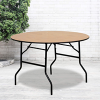 Table pliante en acier inoxydable de 1,5 m, écologique, pour intérieur/extérieur, idéale pour mariages, banquets, fermes, salles à manger, salons, écoles et entrées.