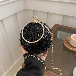 Tas Tangan Berlian Imitasi Berkilau Emas, Tas Clutch Malam untuk Wanita, Tas Tangan Clutch Wanita untuk Acara Pernikahan/Prom/Black-Tie - Product Image 4