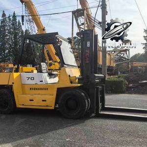 Montacargas TCM FD70Z de 7 toneladas, montacargas usado de Japón, 7 toneladas, motor Isuzu 6BG1, máquina usada, montacargas a gasolina, 3000MM 7000KG - Product Image 4