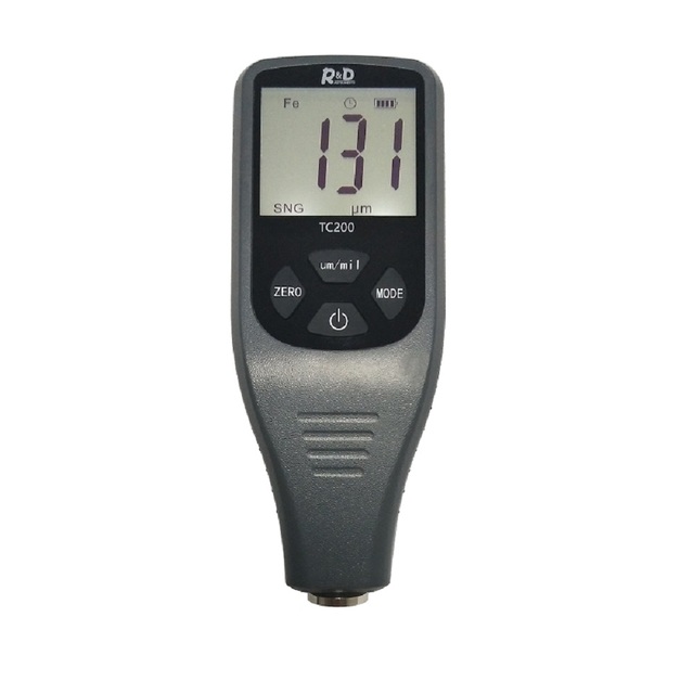 TONY High Accuracy Portable TC-200 Digital Coating Thickness Gauge 0-1300um Range 0.1um Resolution AAA Battery Operated 1-year
