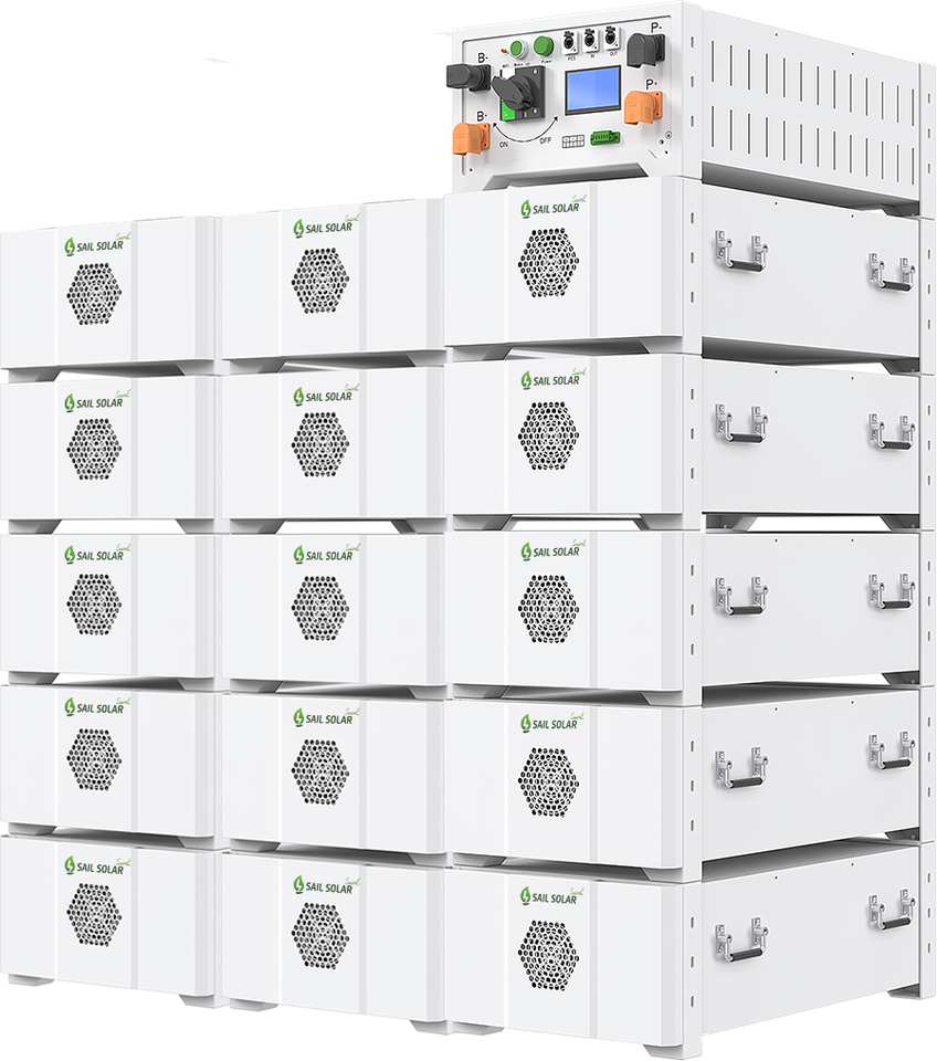 Sail Solar 100kwh 150kwh 200kwh 250kwh Stackable Lithium Battery ...