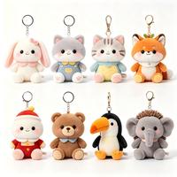 Porte-clés en peluche personnalisé de haute qualité, motif sur mesure, mini poupée moelleuse, breloque de sac pour enfants