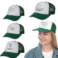 Gorra de Camionero con Malla para el Día Nacional de Arabia Saudita, con Impresión Personalizada para la Celebración Nacional