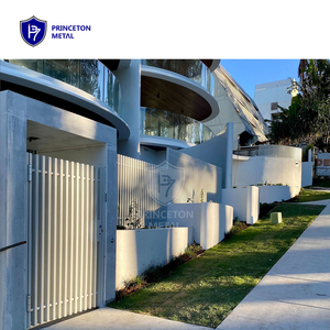 Panneau de clôture en alliage d'aluminium noir OEM et ODM, largeur 2,2 m, revêtement 3D, design moderne pour maisons de jardin - Product Image 5