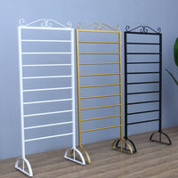 Étagère de rangement pour fleuriste, 10 étagères, présentoir en métal pour sol, pour fleurs fraîches, papier d'emballage, ruban de couleur, étagère murale, écharpe
