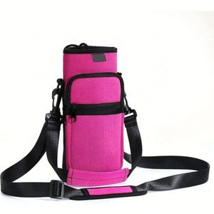 Sac de transport pour bouteille d'eau sportive en néoprène durable, personnalisé, avec sangle réglable - Product Image 1