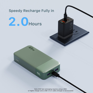 Batería Externa JUOVI/NOBIS de 45W PPS con Carga Rápida y 20000mAh, Certificación UKCA, la Más Vendida en el Reino Unido |   USB-C QC3.0 |   <span class=keywords><strong>Para</strong></span> <span class=keywords><strong>iPhone</strong></span> 17/iPad/Samsung/Portátil - Product Image 6