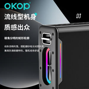 8001 Portable à haut volume pour haut-parleur Bluetooth RGB LED longue durée de vie de la batterie pour la <span class=keywords><strong>danse</strong></span> carrée de karaoké en plein air transfrontalière - Product Image 2