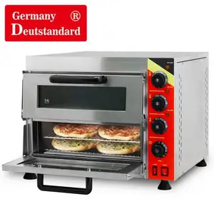 hot sell NP-13 Double Deck Baking Oven Stainless Steel Countertop Electric Pizza Oven For Pizzerias