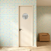 Porte composite moderne en bois massif et polymère, résistante aux déformations, insonorisée, avec cadre réglable, taille personnalisable, pour chambre et hôtel