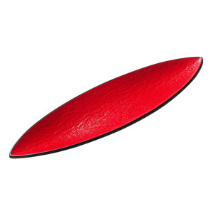 Plato Ovalado Rojo de Melamina para Comedores, Restaurantes, Buffets, Mariscos, Sashimi, Fiestas, Plato Poco Profundo - Product Image 1