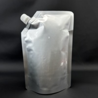 Sac en papier personnalisé de 1 L avec bec verseur, en aluminium, pour thé en sachet, boissons chaudes au café, avec bouchon à vis