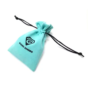 Custom Small Velvet Drawstring Pouch For Jewelry Gifts